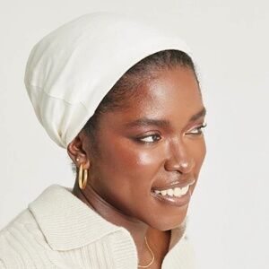 Grace Eleyae Off White Adjustable Satin-Lined Cap - NWT